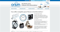 Desktop Screenshot of horloges-orium.com