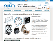 Tablet Screenshot of horloges-orium.com